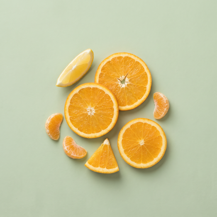 Citrus fruit representing vitamin C